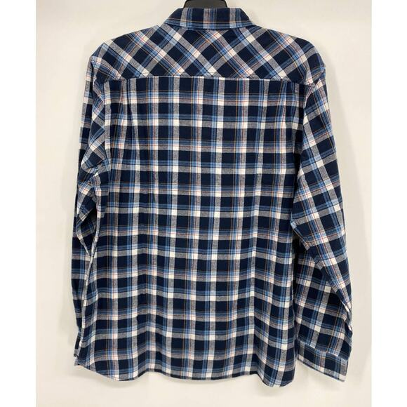 Boston Traders Mens Blue White Plaid Button Down Shirt Top NEW Size XL - Picture 2 of 7